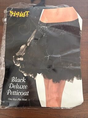 Spirit Black Tiered Chiffon Petticoat